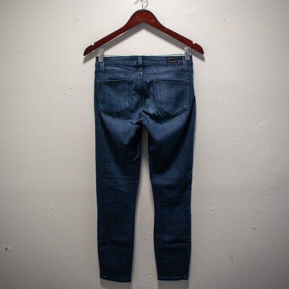 PAIGE Transcend Verdugo Crop Jeans Midlake Wash - Picture 3 of 4